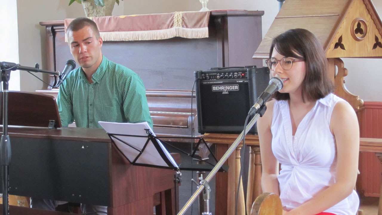 William Duval au piano et Émilie Laliberté