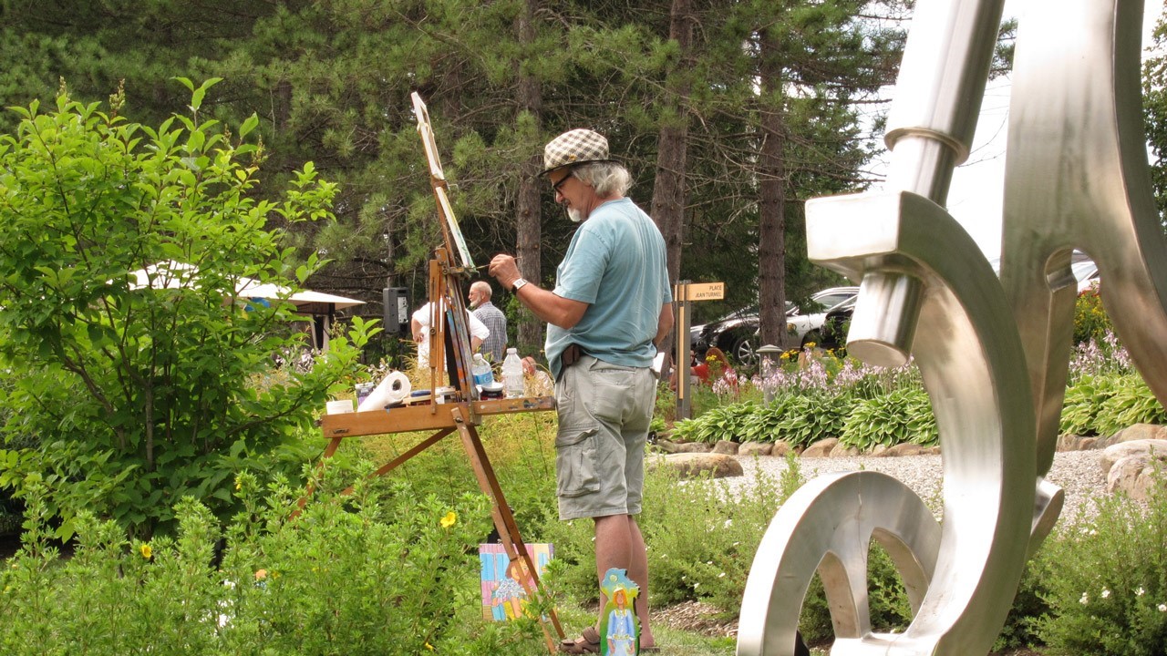 Les artistes seront en action devant les dîneurs 