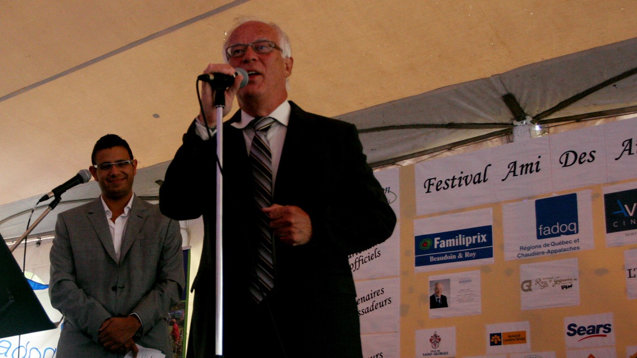 Robert Dutil lors du cocktail des partenaires du Festival Ami des Aînés