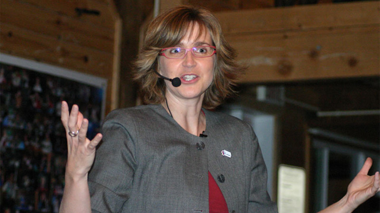 Sylvie Fréchette lors d'un passage à La Guadeloupe en 2009.