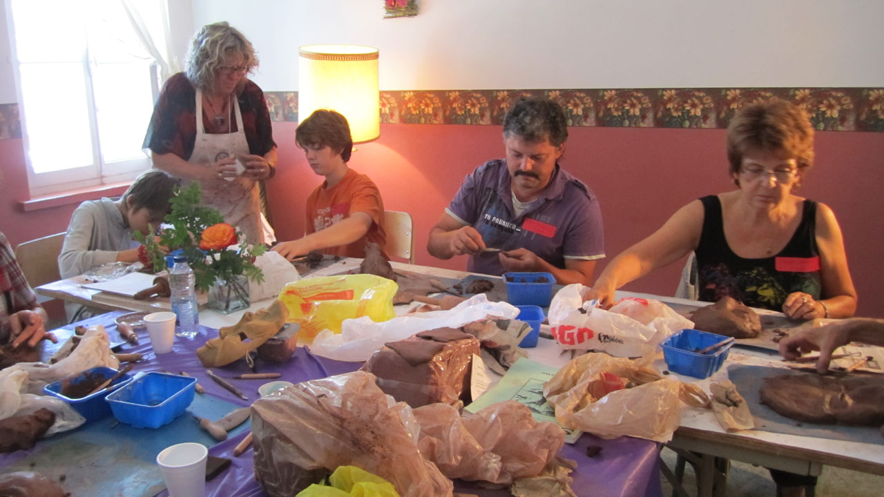 Francine Leduc, atelier d'initiation à la sculpture d'argile