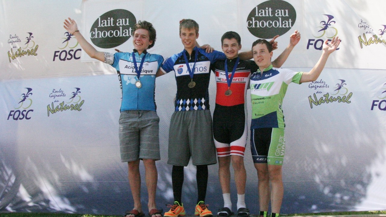 Les Championnats Québécois de vélo couronnent ses vainqueurs