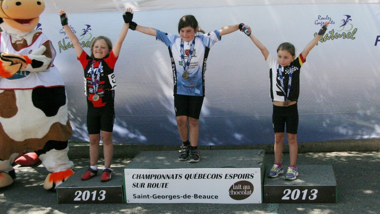 Les Championnats Québécois de vélo couronnent ses vainqueurs