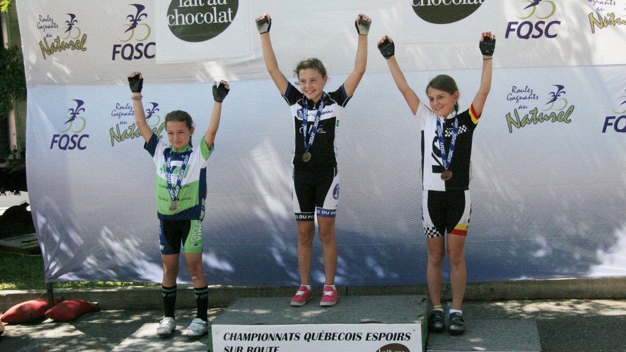 Les Championnats Québécois de vélo couronnent ses vainqueurs