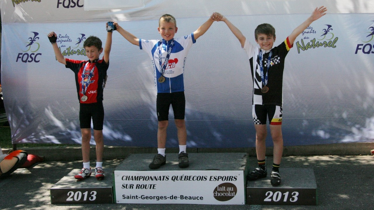 Les Championnats Québécois de vélo couronnent ses vainqueurs