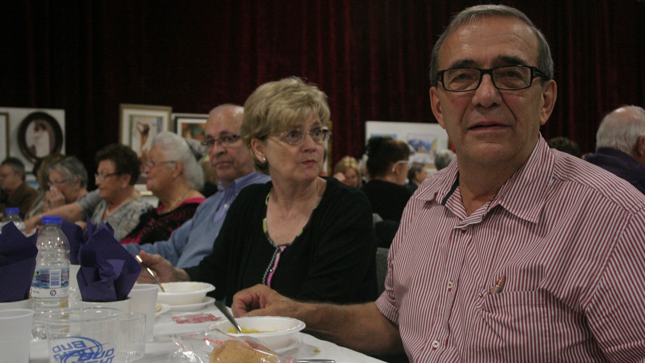 Roland Lamontagne, président du club FADOQ de Saint-Gédéon, lors du souper-bénéfice.