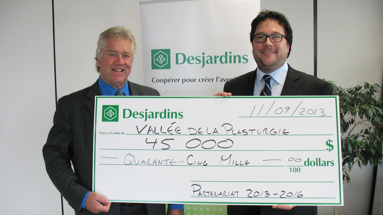 La Vallée de la Plasturgie Chaudière–Appalaches et Desjardins renouvellent l’entente de partenariat