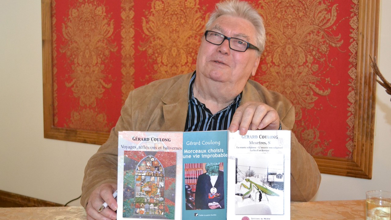 Dimanche dernier,  l’écrivain Gérard Coulong présentait son 4e roman intitulé « Morceaux choisis d’une vie improbable! » à la Villa du Moulin. 