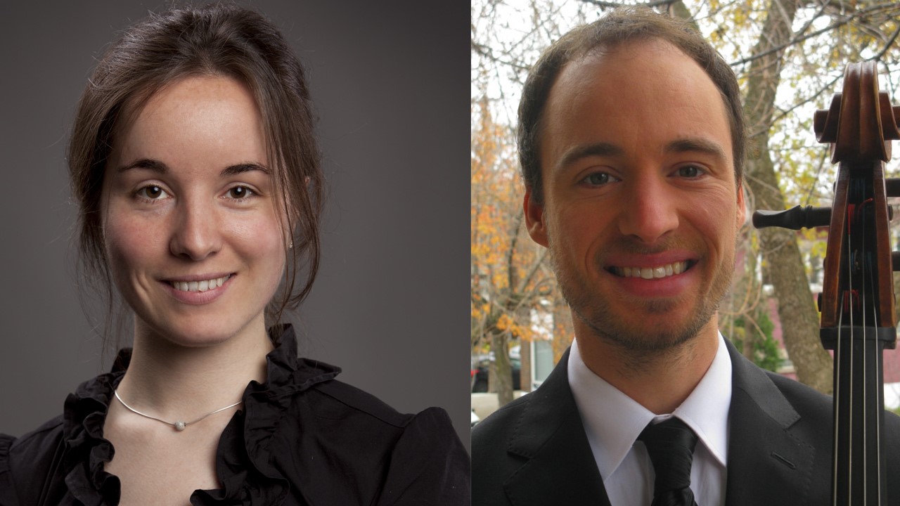 La pianiste Andrée-Anne Caron et le violoncelliste David Croteau.
