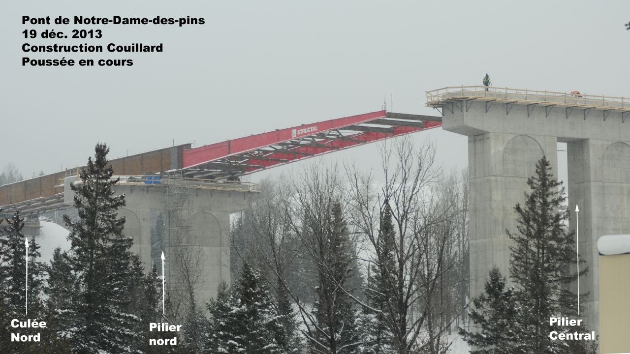 Autoroute 73 : le pont qui surplombera la rivière Gilbert fait son chemin