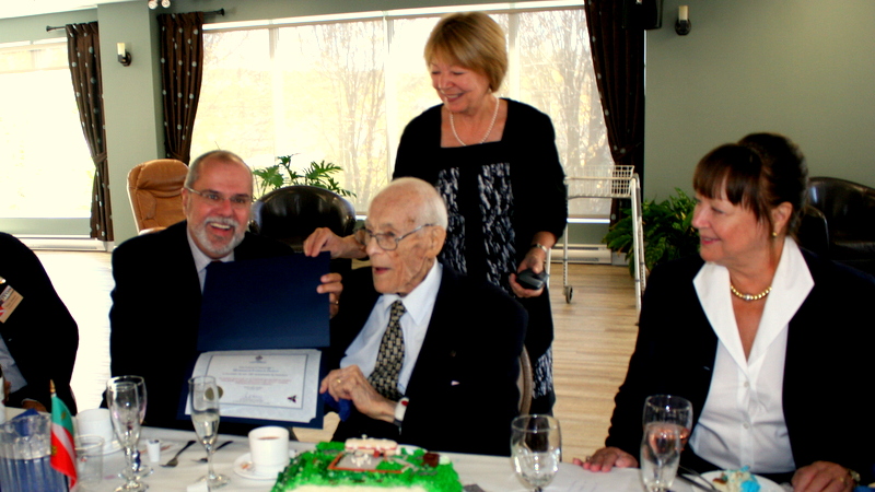 Célébration du 100e aniversaire de Patrick Doyon à Saint-Georges