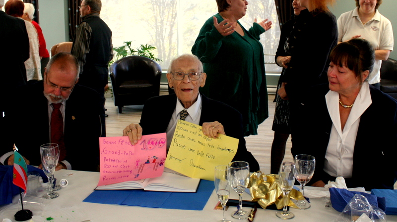 Célébration du 100e aniversaire de Patrick Doyon à Saint-Georges