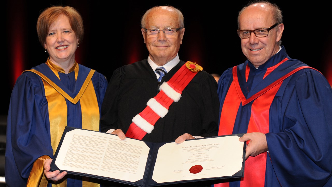 Hervé Pomerleau reçoit un doctorat honorifique de l’École de technologie supérieure