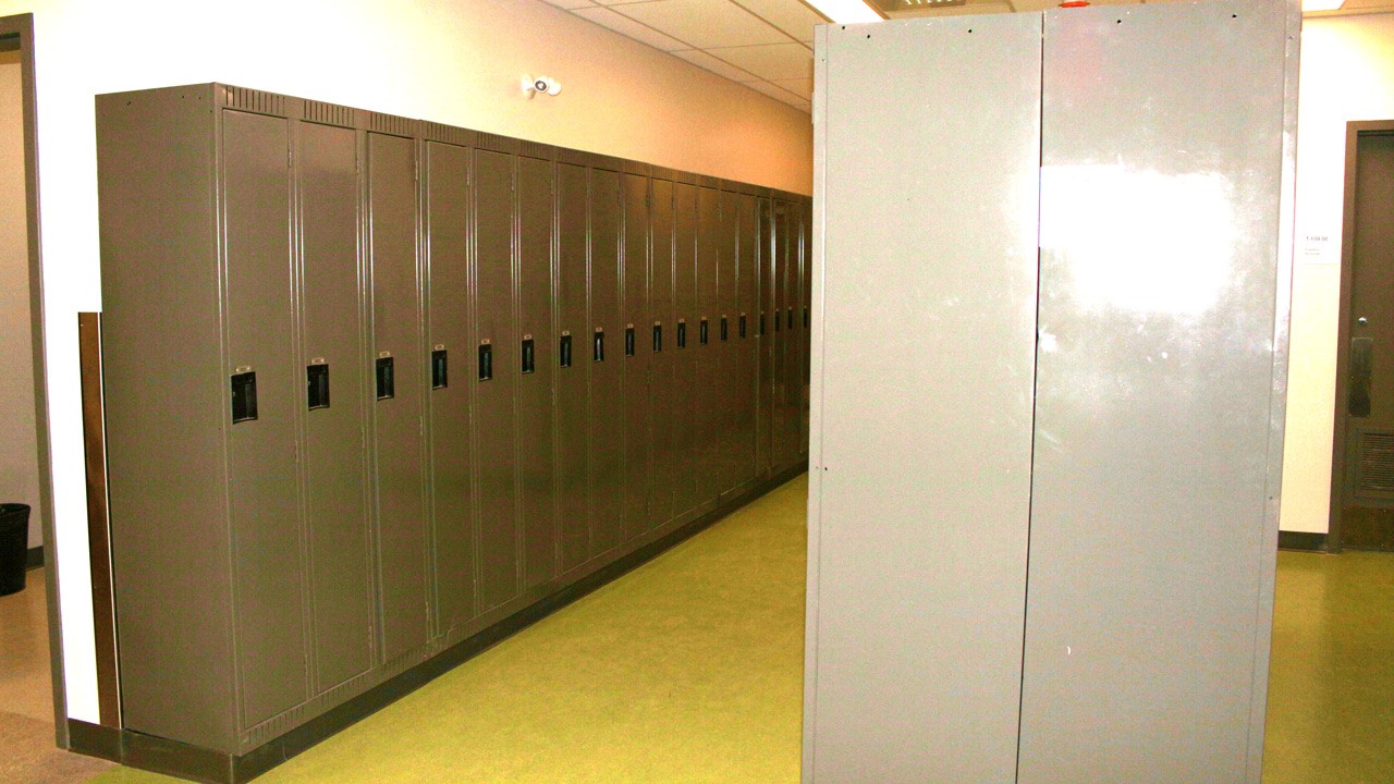 La salle des casiers