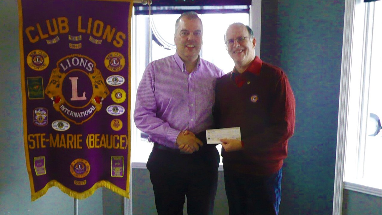 Le Club Lions de Sainte-Marie honore les siens et remet 3 000 $ au hockey mineur
