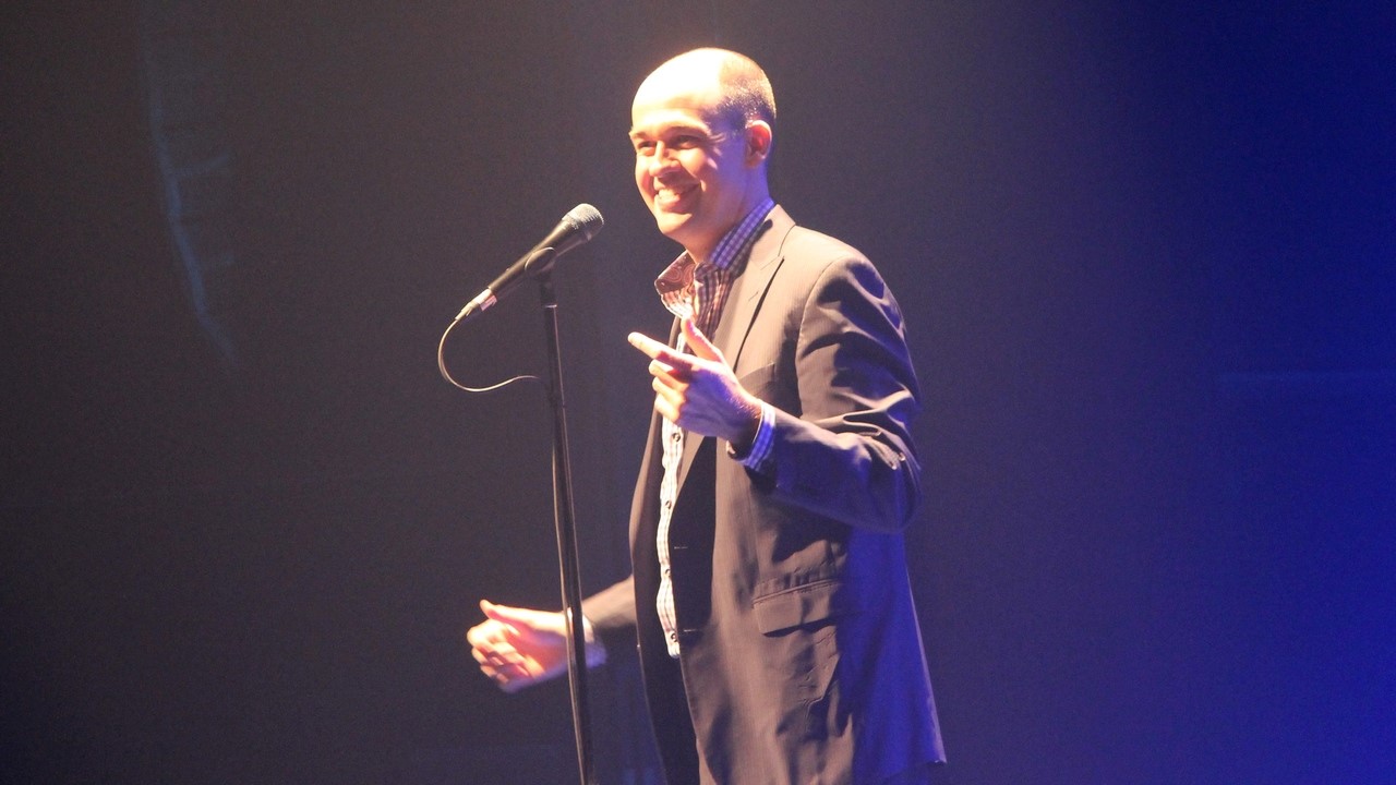 Guy Nantel était en spectacle à Saint-Georges ce vendredi 5 décembre.