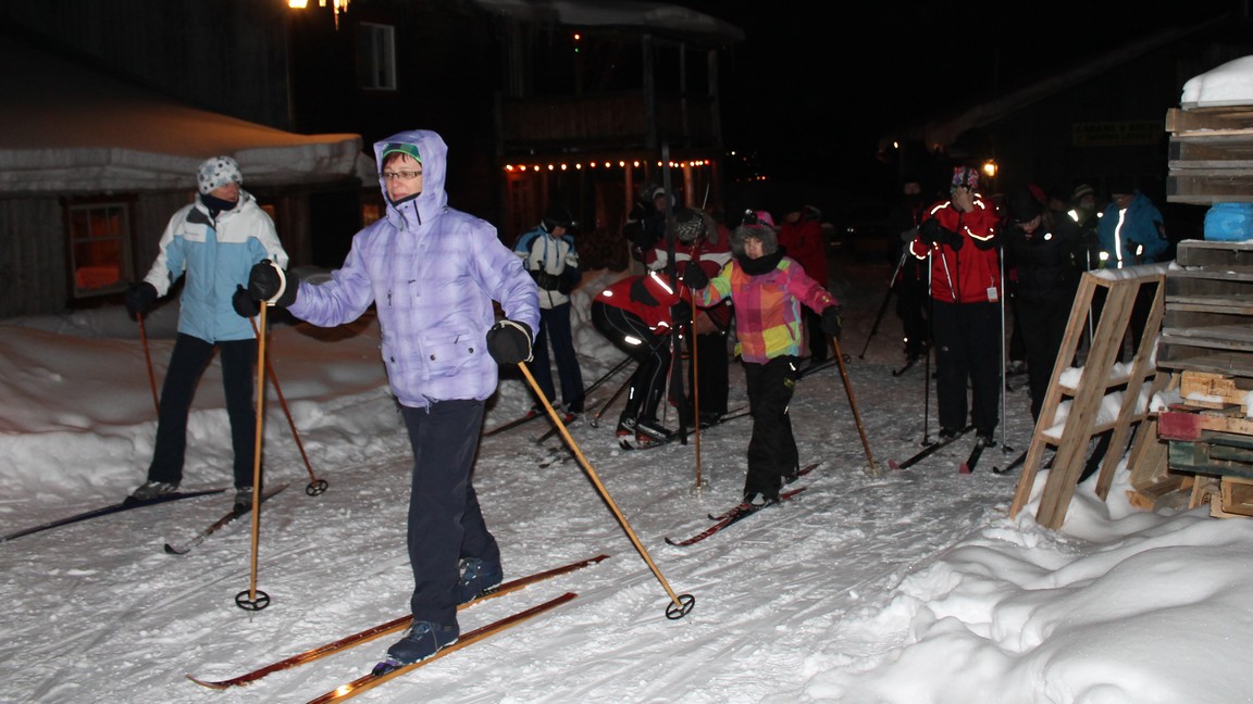 Ski de fond au flambeau à la cabane à sucre Aurélien Lessard