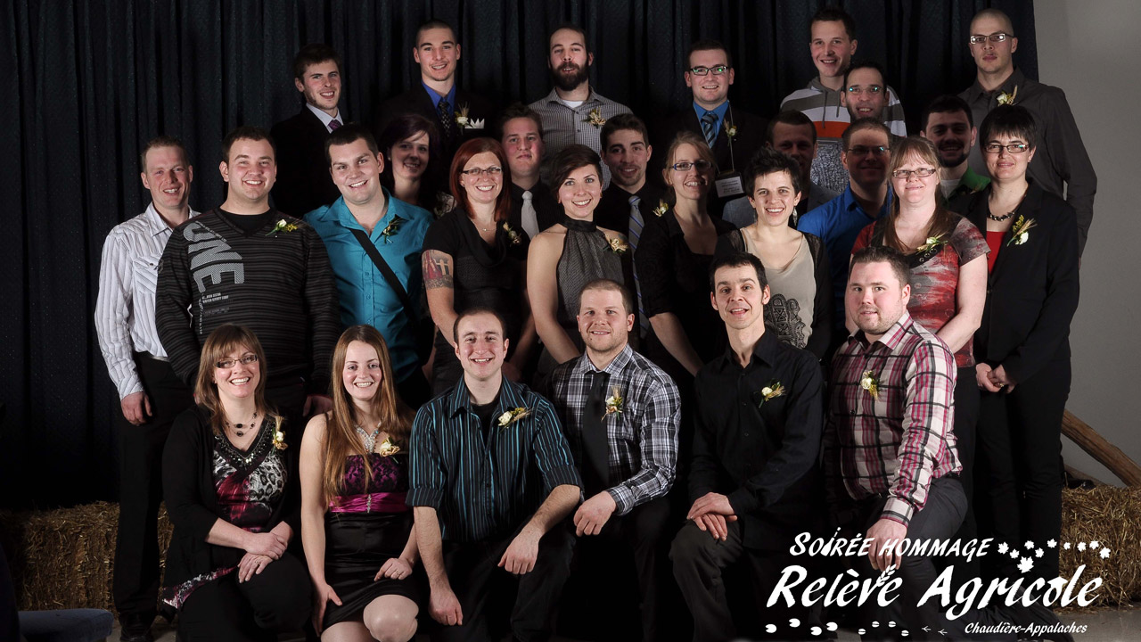 La soirée hommage de la Relève Agricole de la Chaudière-Appalaches rassemblait pour la première fois des jeunes provenant des quatre coins de la région. Pour l'occasion, 29 entrepreneurs étaient à l’honneur, représentant 23 entreprises distinctes. Ces entreprises sont réparties de Lotbinière à L’Islet, en passant par Bellechasse jusqu’en Beauce.