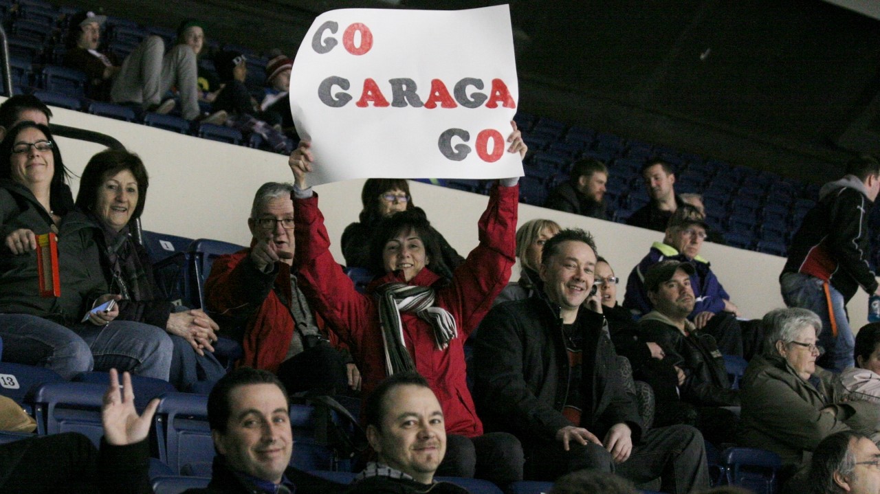 Les partisans du Garaga étaient derrière leur équipe.