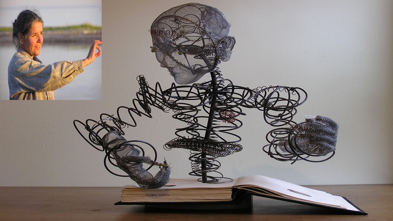 Francine Noël et son oeuvre «Jacky in the Book»