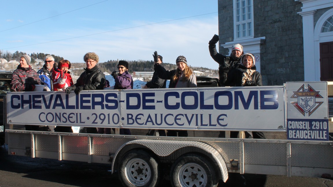 Un défilé à Beauceville à l’occasion du Festival d’Hiver