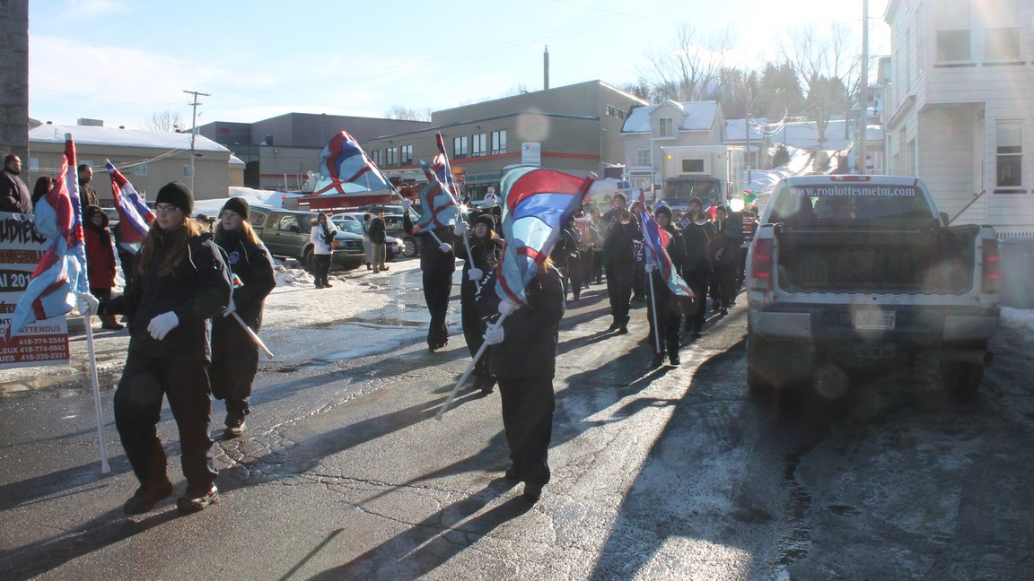 Un défilé à Beauceville à l’occasion du Festival d’Hiver