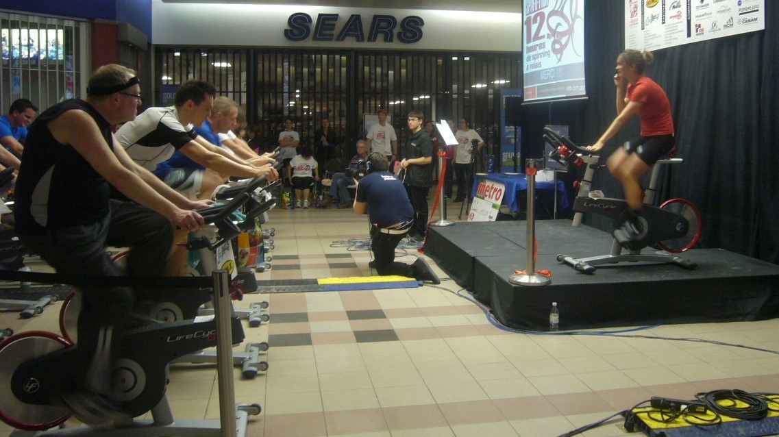 Spinning de Beauce a animé à certains moments du Spin-O-thon