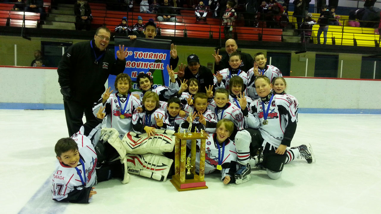 L'organisation tient à féliciter:  Olivier, Michaël, Arianne, Maxim, Nathan, Frédérik, Mathieu, Étienne, Justin Talbot, Anthony, Édouard, William et les deux gardiens Maden Roy et Justin Lessard. Elle remercie également les coachs André Boudreault, Marco Lamontagne, François Labbé, François Talbot et les gérants Éric Lessard et Stéphanie Bérubé pour leur travail.