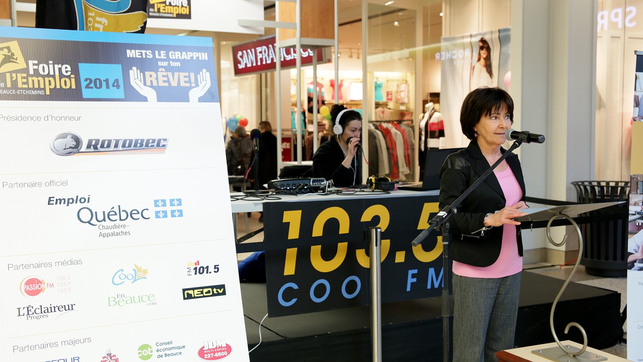 La directrice des Centres locaux d’emploi de Beauce et des Etchemins, Jacynthe Veilleux.