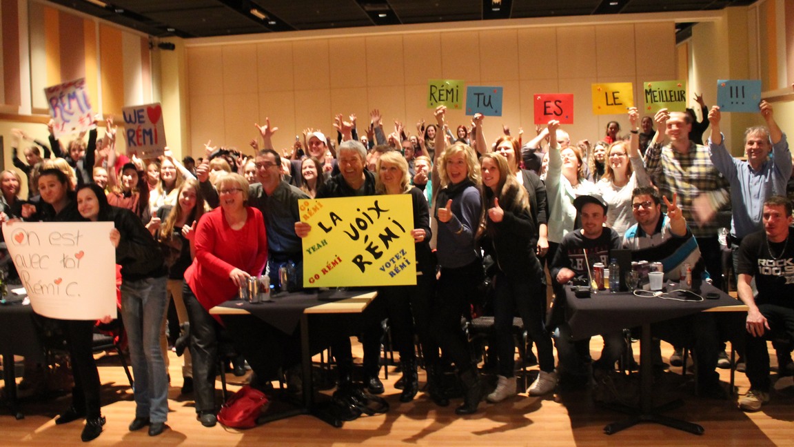 Les fans de Rémi étaient réunis au Centre Caztel de Sainte-Marie