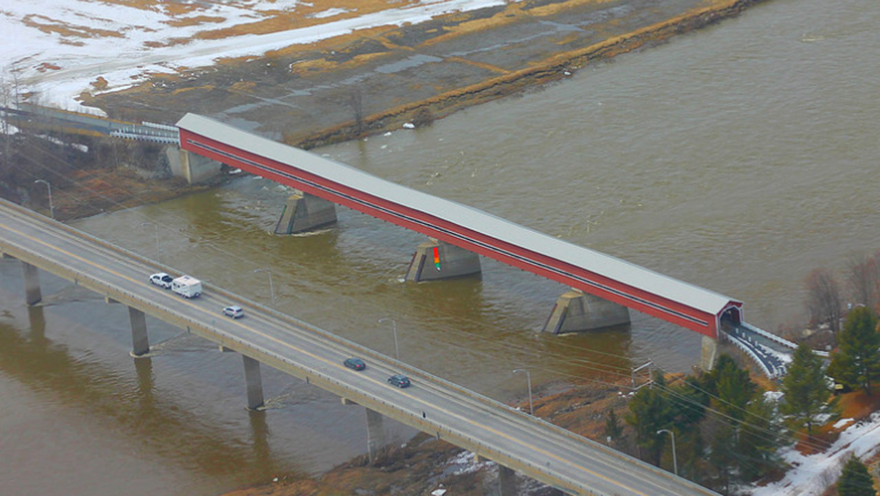 Le pont couvert de Notre-Dame-des-Pins