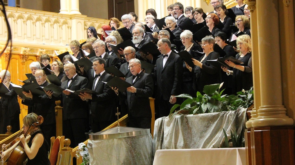 Plus de 50 choristes ont participé au concert, en plus des musiciens
