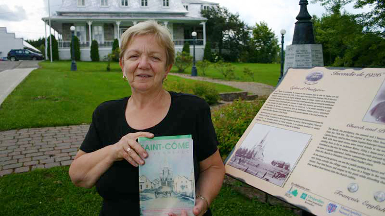 La présidente de la Société historique, Hélène Poulin.