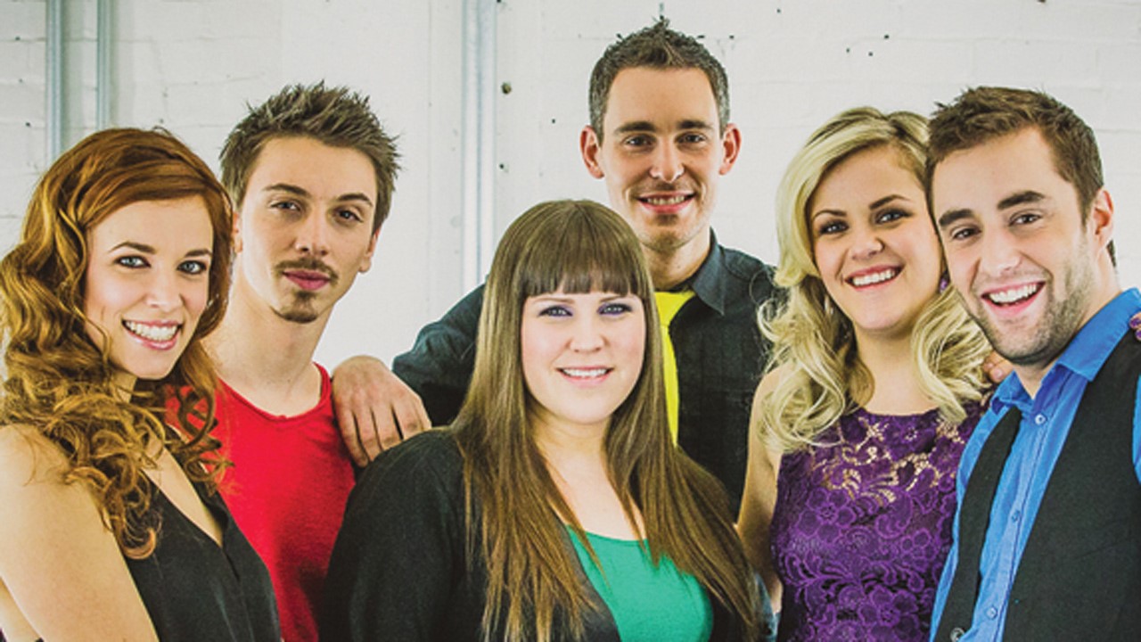 Les membres de la formation "The Rainbows"