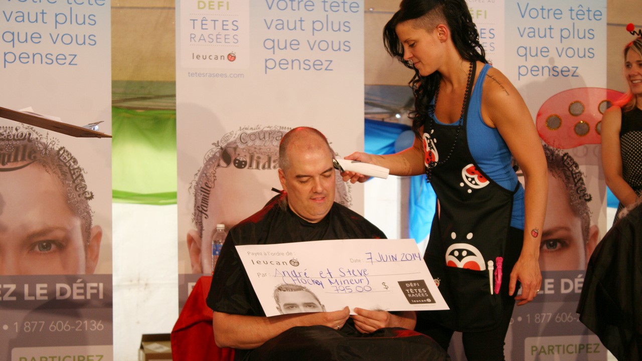Les Mariverains font encore preuve de générosité lors du Défi Têtes Rasées Leucan