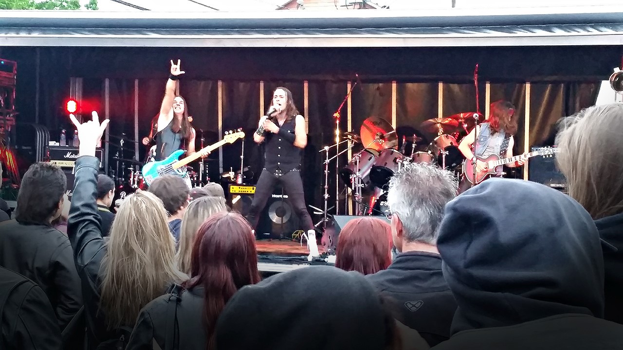 L'hommage à Iron Maiden a été fort apprécié du public.