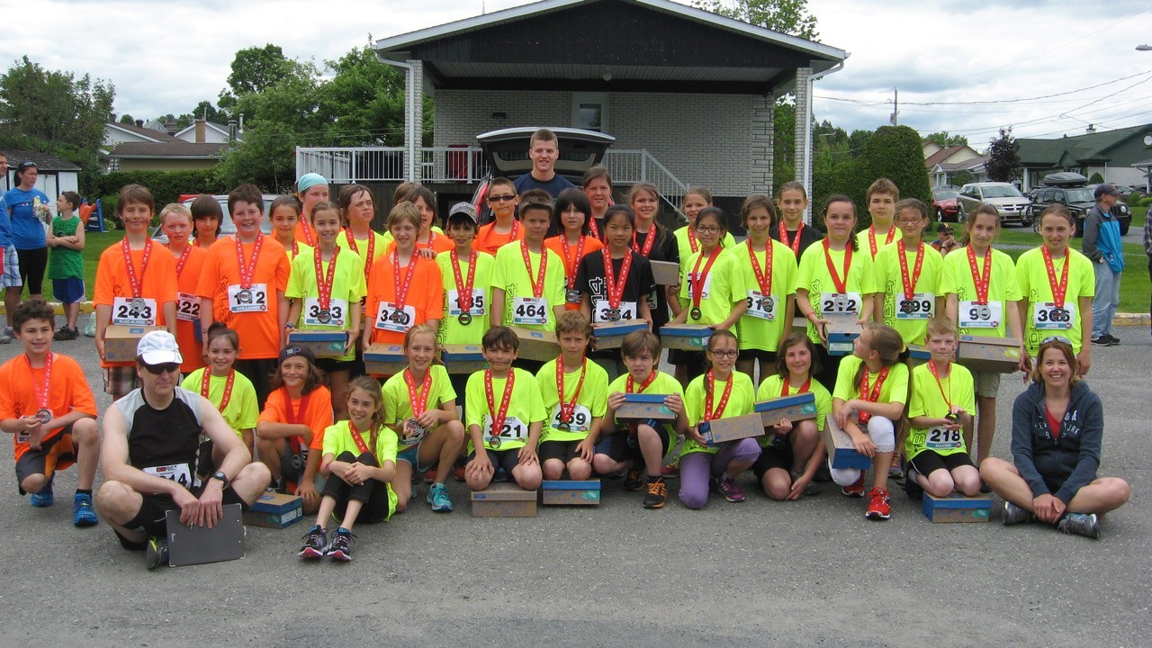 Une quarantaine d’élèves de 5e année primaire ont pris part à la course du 2 km au Défi beauceron qui se tenait le 21 juin dernier.