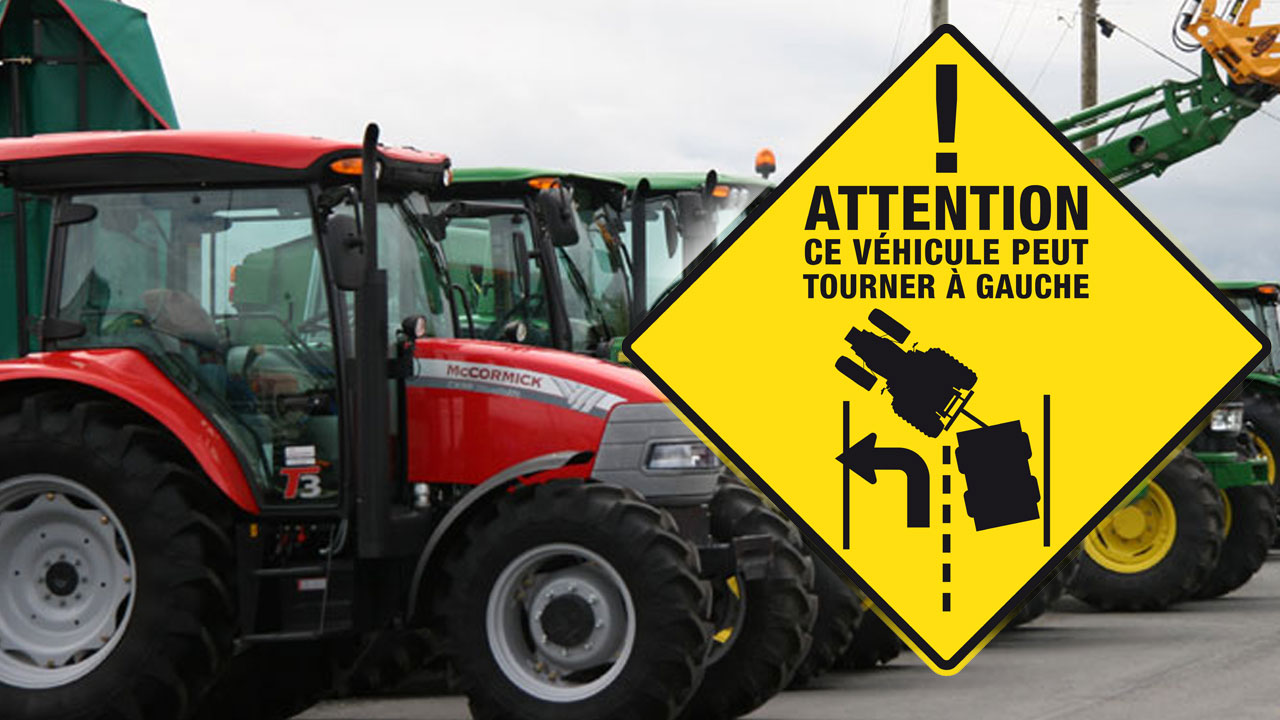 Des agriculteurs de la région demandent aux automobilistes un peu plus de prudence, notamment lorsqu'ils tentent de dépasser un tracteur sur la route.