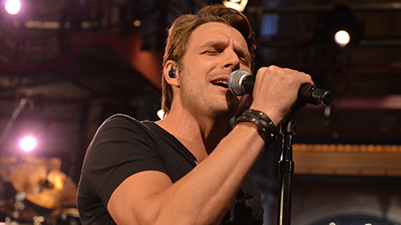 Robby Johnson fait bonne figure au « Late Show » de David Letterman sur les ondes de CBS. Photo Daniel Root, Late Show.