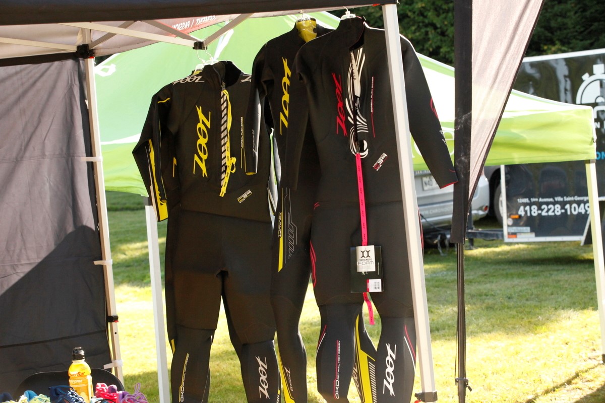 (299 photos) Plus de 150 braves pour le Premier Triathlon du Lac-Poulin
