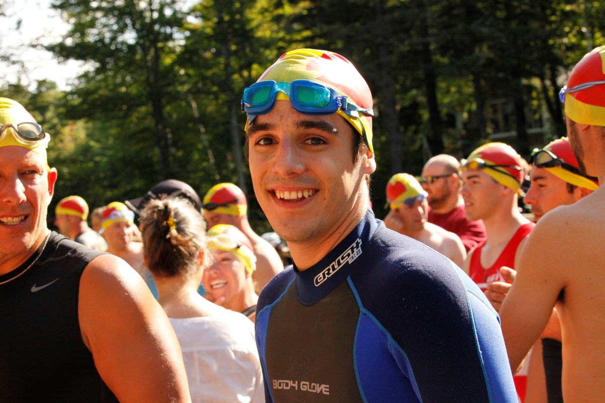 (299 photos) Plus de 150 braves pour le Premier Triathlon du Lac-Poulin