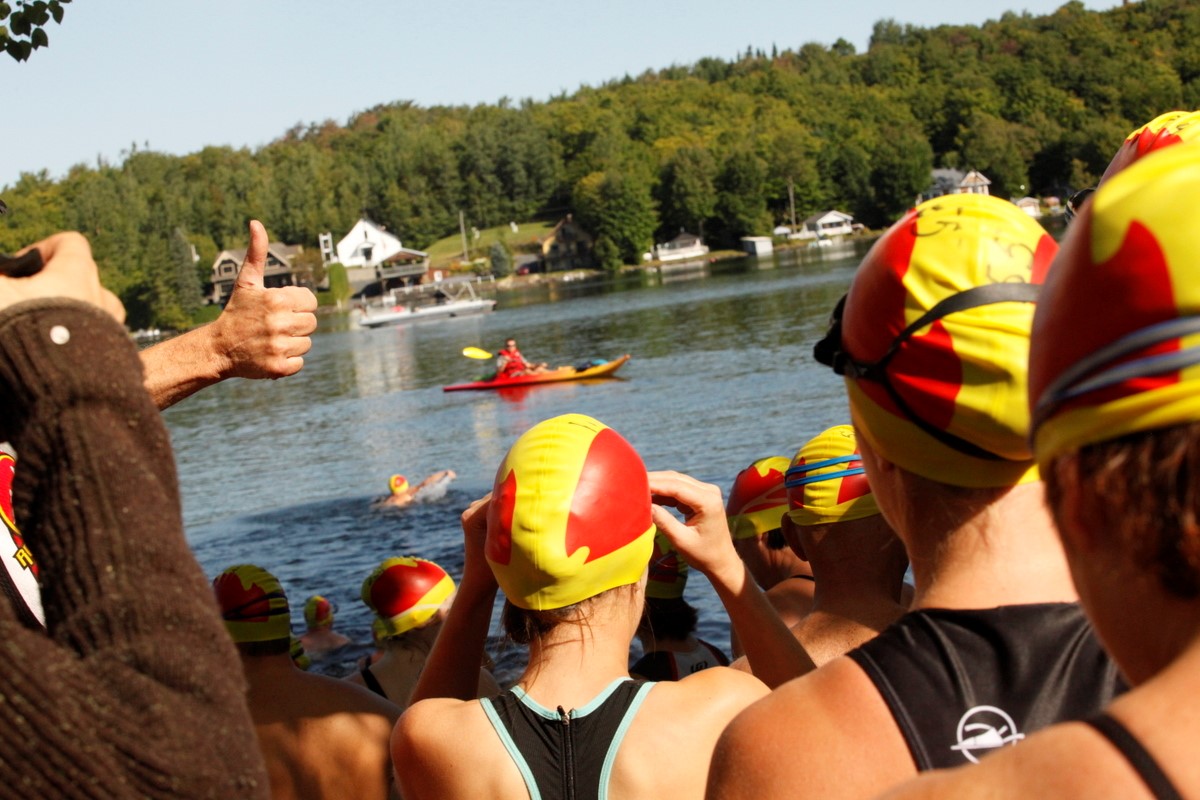 (299 photos) Plus de 150 braves pour le Premier Triathlon du Lac-Poulin