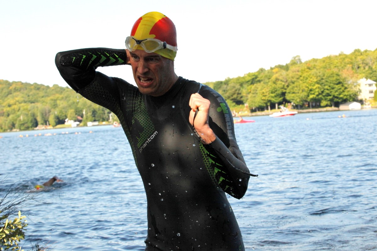 (299 photos) Plus de 150 braves pour le Premier Triathlon du Lac-Poulin
