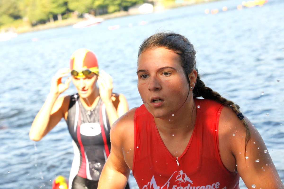 (299 photos) Plus de 150 braves pour le Premier Triathlon du Lac-Poulin