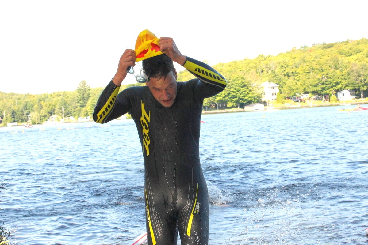 (299 photos) Plus de 150 braves pour le Premier Triathlon du Lac-Poulin