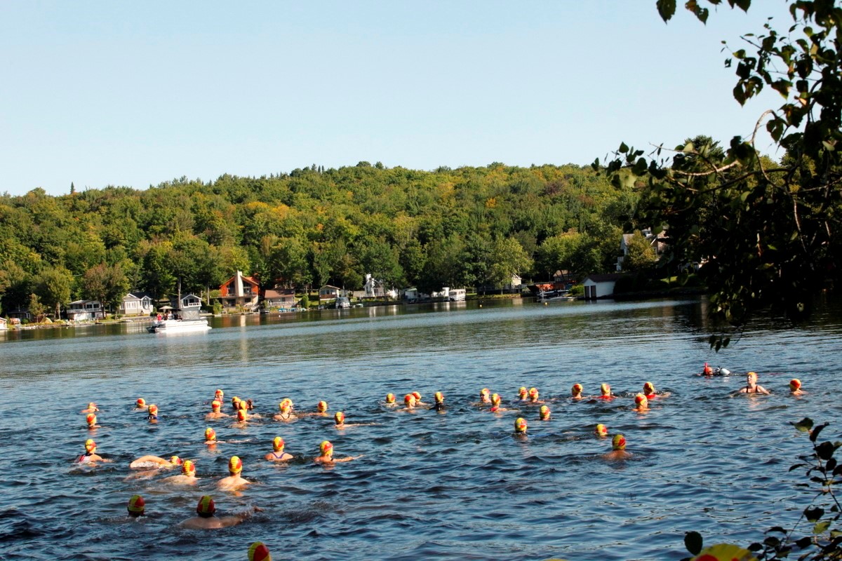 (299 photos) Plus de 150 braves pour le Premier Triathlon du Lac-Poulin