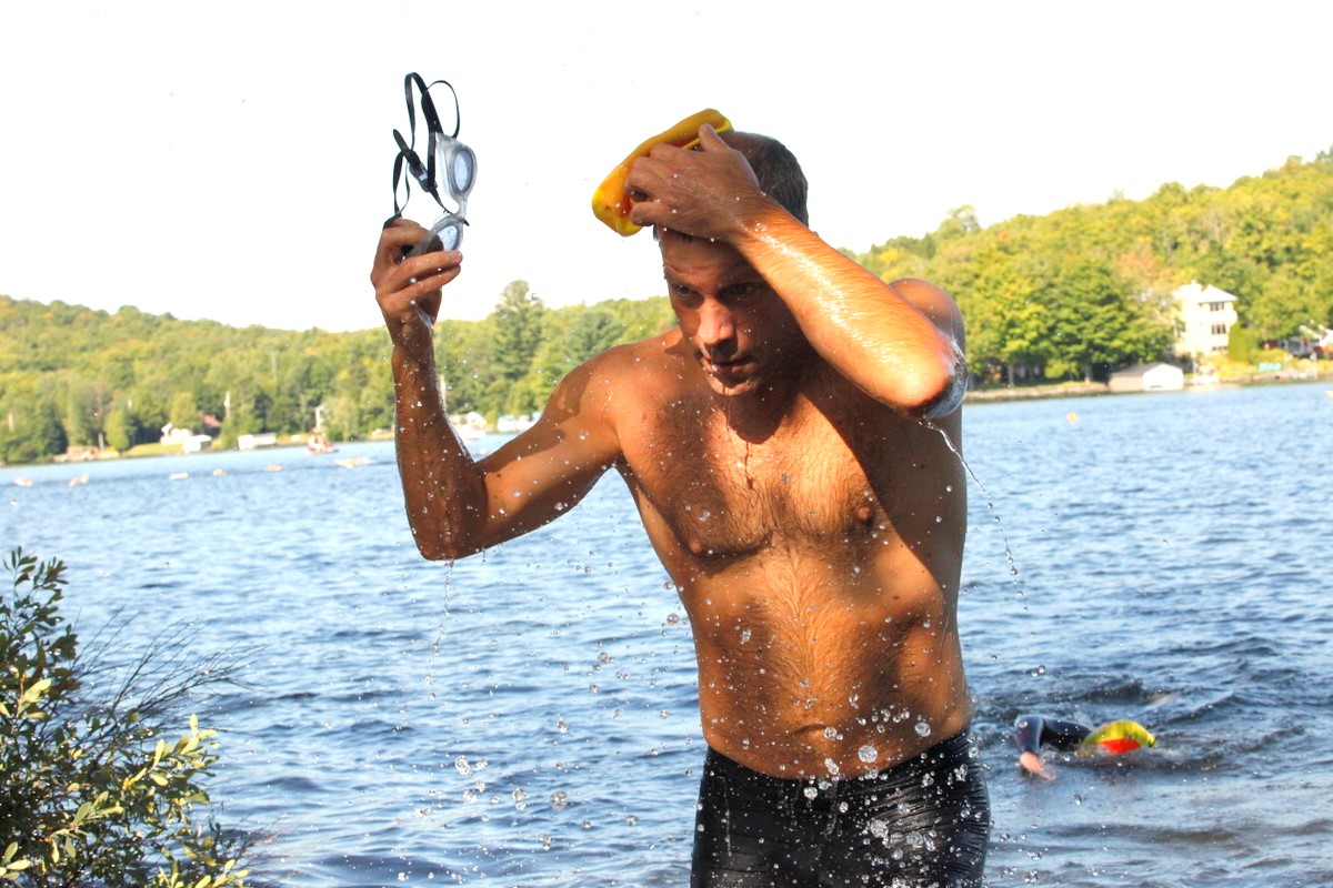 (299 photos) Plus de 150 braves pour le Premier Triathlon du Lac-Poulin