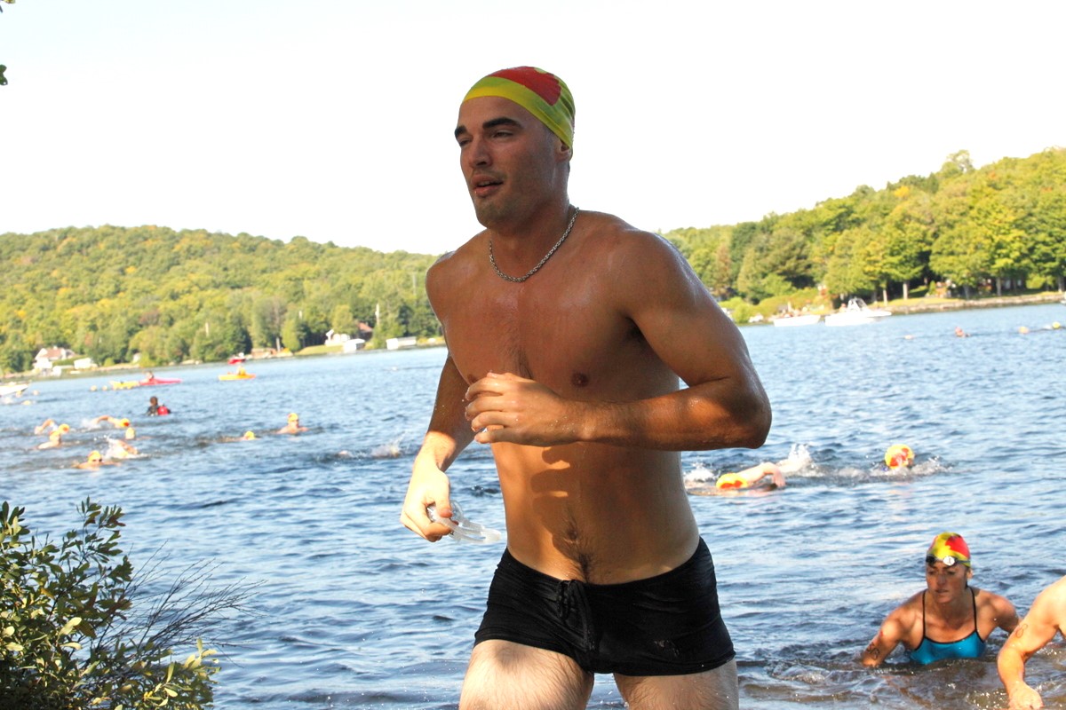 (299 photos) Plus de 150 braves pour le Premier Triathlon du Lac-Poulin