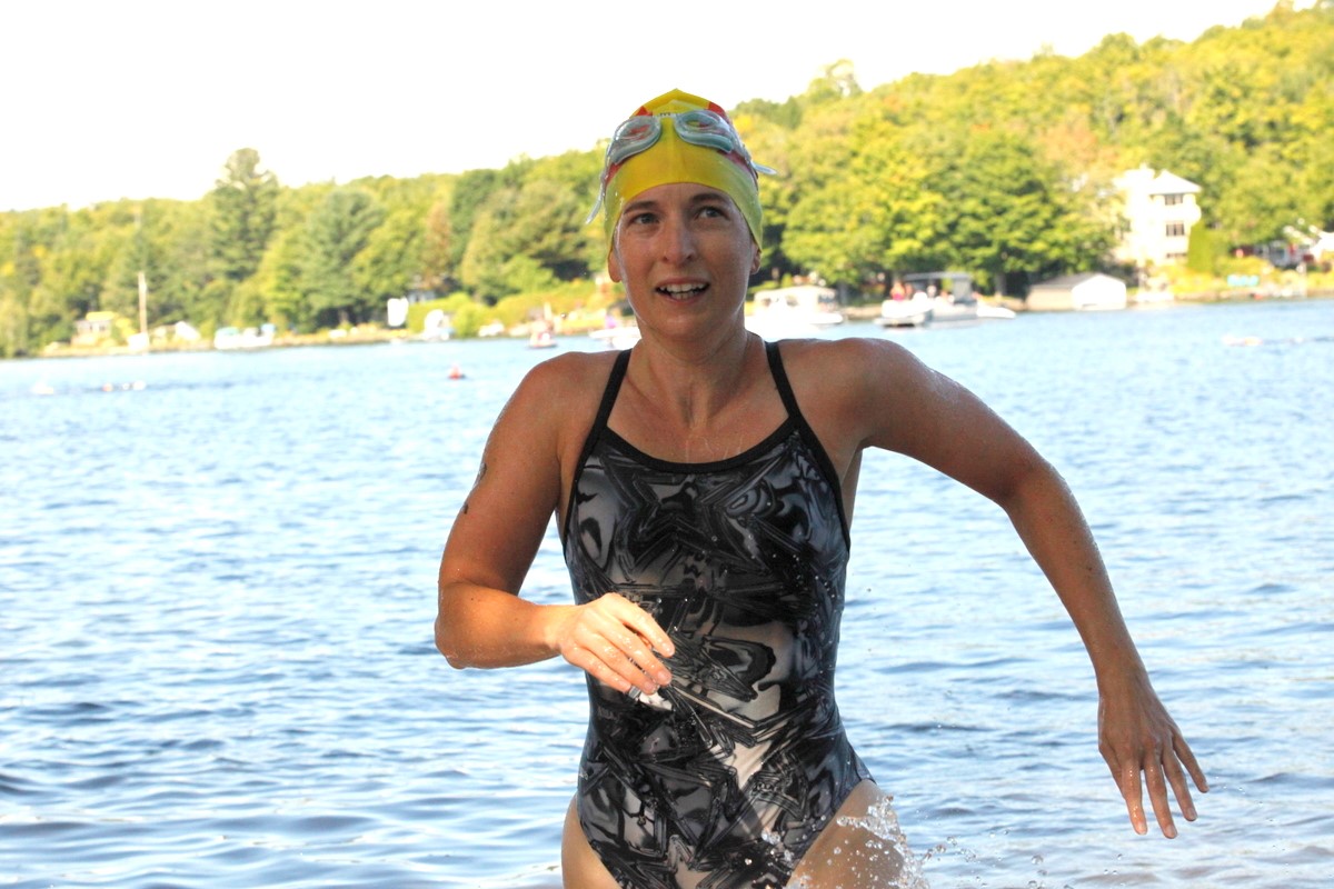 (299 photos) Plus de 150 braves pour le Premier Triathlon du Lac-Poulin