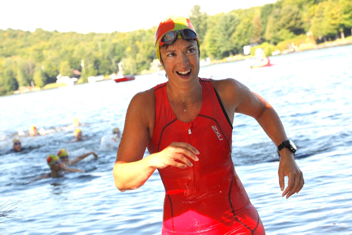 (299 photos) Plus de 150 braves pour le Premier Triathlon du Lac-Poulin